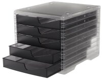 styro Schubladenbox styroswingbox light  anthrazit 275-8430.924, DIN A4 mit 5 Schubladen, 1 St.