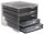 styro Schubladenbox styroswingbox light  anthrazit 275-8430.924, DIN A4 mit 5 Schubladen, 1 St.