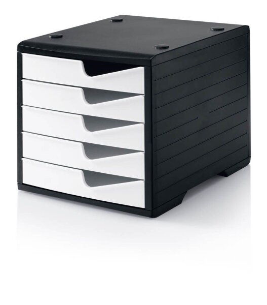 styro Schubladenbox styroswingbox  weiß 275-8430.091, DIN A4 mit 5 Schubladen, 1 St.