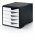 styro Schubladenbox styroswingbox  weiß 275-8430.091, DIN A4 mit 5 Schubladen, 1 St.