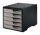 styro Schubladenbox styroswingbox  taupe 275-8430.7591, DIN A4 mit 5 Schubladen, 1 St.
