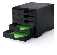styro Schubladenbox styroswingbox  schwarz 275-8430.991, DIN A4 mit 5 Schubladen, 1 St.