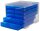 styro Schubladenbox styroswingbox light  blau 275-8430.324, DIN A4 mit 5 Schubladen, 1 St.