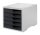 styro Schubladenbox styroswingbox  anthrazit 275-8430.181, DIN A4 mit 5 Schubladen, 1 St.