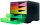 styro Schubladenbox styroswingbox NEONline  neon multi-color 275-8430.2691, DIN A4 mit 5 Schubladen, 1 St.