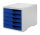 styro Schubladenbox styroswingbox  blau 275-8430.351, DIN A4 mit 5 Schubladen, 1 St.