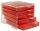 styro Schubladenbox styroswingbox light  cranberry 275-8430.22224, DIN A4 mit 5 Schubladen, 1 St.