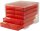 styro Schubladenbox styroswingbox light  cranberry 275-8430.22224, DIN A4 mit 5 Schubladen, 1 St.