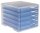 styro Schubladenbox styroswingbox light  cornflower 275-8430.26224, DIN A4 mit 5 Schubladen, 1 St.