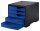 styro Schubladenbox styroswingbox  blau 275-8430.3591, DIN A4 mit 5 Schubladen, 1 St.