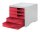 styro Schubladenbox styroswingbox  cranberry 275-8430.2281, DIN A4 mit 5 Schubladen, 1 St.