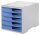 styro Schubladenbox styroswingbox  cornflower 275-8430.6281, DIN A4 mit 5 Schubladen, 1 St.