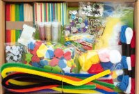 folia Bastelset Kreativbox mixed 1.300-tlg. mehrfarbig