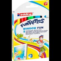 edding FUNTASTICS WINDOW FUN Kreidemarker farbsortiert...