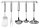 WMF Küchenhelfer-Set Profi Plus Edelstahl silber, 1 Set