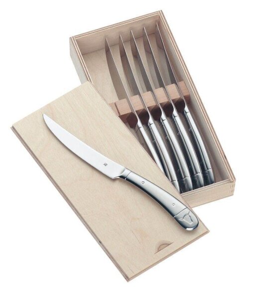 WMF Steakmesser silber glänzend, 6 St.