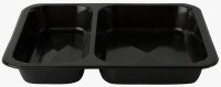 STARPAK Einweg-Menüschalen schwarz 0,866 l, 50 St.