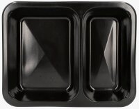 STARPAK Einweg-Menüschalen schwarz 1,205 l, 50 St.