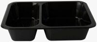 STARPAK Einweg-Menüschalen schwarz 1,205 l, 50 St.