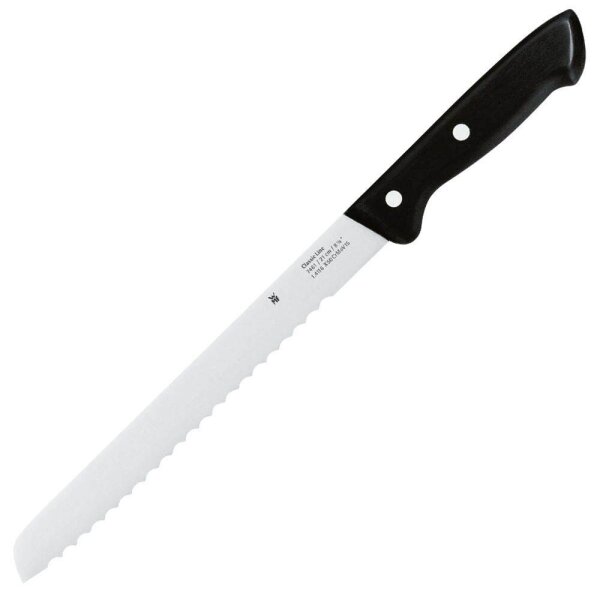 WMF Brotmesser Classic Line silber, schwarz glänzend, Klinge: 21,0 cm, 1 St.