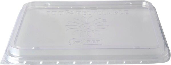 STARPAK Deckel für Einweg-Menüschalen transparent 23,4 x 18,7 cm, 50 St.