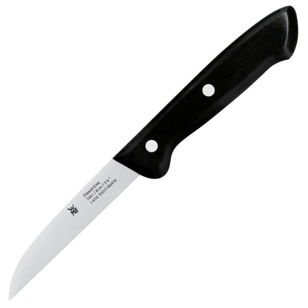 WMF Küchenmesser  Classic Line silber, schwarz glänzend, Klinge: 8,0 cm, 1 St.