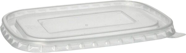STARPAK Deckel für Feinkostbecher transparent 17,3 x 12,3 cm, 25 St.