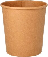STARPAK Einweg-Suppenbecher braun 0,47 l, 25 St.