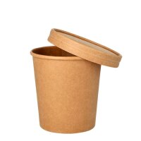 STARPAK Einweg-Suppenbecher braun 0,47 l, 25 St.
