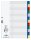 DURABLE Ordnerregister DIN A4 Vollformat 1-12 blau, gelb, rot, grün, grau 12-teilig, 1 Satz