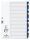 DURABLE Ordnerregister DIN A4 Vollformat A-Z blau, gelb, rot, grün, grau 20-teilig, 1 Satz