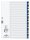 DURABLE Ordnerregister DIN A4 Vollformat 1-31 blau, gelb, rot, grün, grau 31-teilig, 1 Satz
