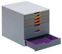 DURABLE Schubladenbox VARICOLOR®  dunkelgrau mit...