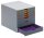 DURABLE Schubladenbox VARICOLOR®  dunkelgrau mit bunten Farblinien 760727, DIN A4 mit 7 Schubladen, 1 St.