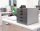 DURABLE Schubladenbox VARICOLOR®  dunkelgrau mit bunten Farblinien 760727, DIN A4 mit 7 Schubladen, 1 St.