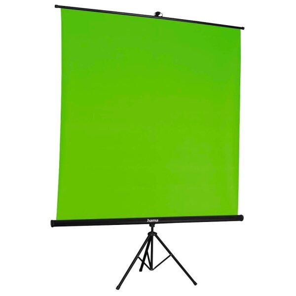 hama Stativleinwand Green Screen 1:1, 180 x 180 cm Projektionsfläche