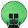 hama Falthintergrund Green Screen Chairy 1:1, 130 x 130 cm Projektionsfläche