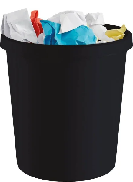 helit the green german Papierkorb 18,0 l schwarz, 1 St.
