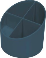 helit Stiftehalter the green cross blau Kunststoff 4 Fächer 11,0 x 11,0 x 10,5 cm