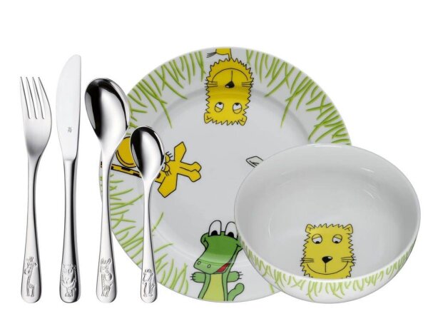 WMF Kindergeschirr-Set Safari weiß 6-tlg., 1 Set