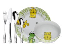 WMF Kindergeschirr-Set Safari weiß 6-tlg., 1 Set