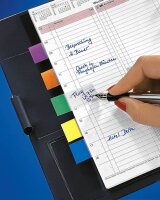 SIGEL transparent Haftmarker farbsortiert 7x 40 Streifen
