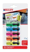 edding mini highlighter Textmarker farbsortiert, 5 St.