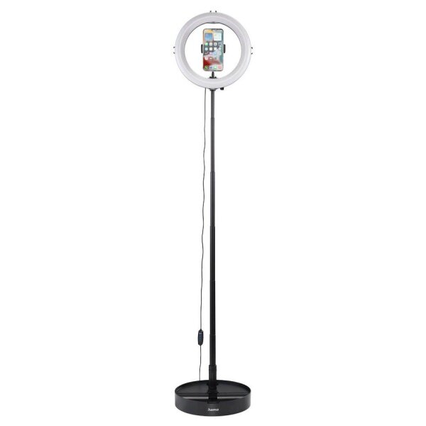 hama SpotLight FoldUp 102 II LED Ringlicht mit Stativ schwarz 10,4 Watt