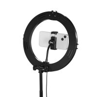 hama SpotLight FoldUp 102 II LED Ringlicht mit Stativ schwarz 10,4 Watt