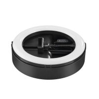 hama SpotLight FoldUp 102 II LED Ringlicht mit Stativ schwarz 10,4 Watt