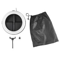 hama SpotLight FoldUp 102 II LED Ringlicht mit Stativ schwarz 10,4 Watt