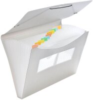 FolderSys Fächermappe 12 Fächer transparent, 1 St.