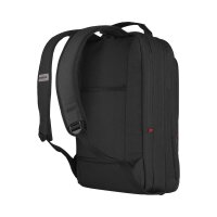 WENGER Rucksack City Traveler Kunstfaser schwarz 16,0 l, erweiterbarer Stauraum: 24,0 l
