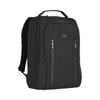 WENGER Rucksack City Traveler Kunstfaser schwarz 16,0 l, erweiterbarer Stauraum: 24,0 l